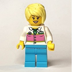 White Torso, Medium Azure Legs, Tan Hair