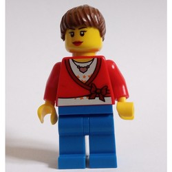 Red Torso, Blue Legs, Reddish Brown Hair