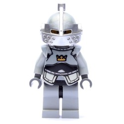 Knight - Light Bluish Grey Armour with Crown