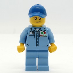 Ground Crew, Medium Blue Shirt with Octan Logo, Medium Blue Legs, Blue Cap