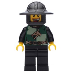 Knight, Dark Green, Wide Brim Helmet