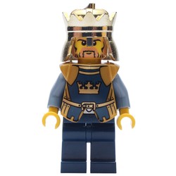King, Gold Armor and Crown