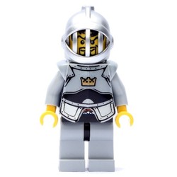 Knight, Dark Blue, Armor, Helmet with Grille
