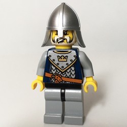Knight, Dark Blue, Helmet, Beard
