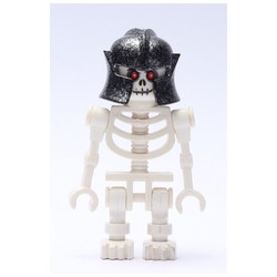 Skeleton, Red Eyes, Speckle Black-Silver Helmet
