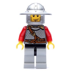 Lion Knight, Wide Brim Helmet, Cheek Lines