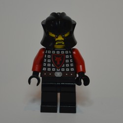 Dragon Knight, Red, Helmet, Black Beard