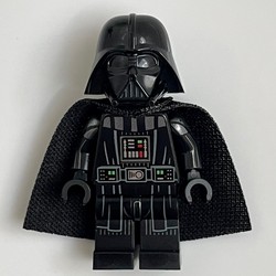 Darth Vader, White Skin, 19888 Cape, Stripes on Legs