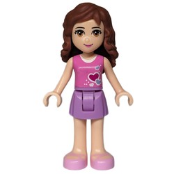 Olivia - Dark Pink Top, Medium Lavender Skirt
