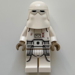 Snowtrooper, White Hips, Printed Legs, Dark Tan Hands (3626cpr1709 Head)