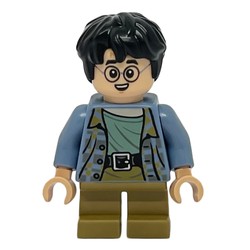 Harry Potter, Sand Blue Shirt, Short Dark Tan Legs, Dirty