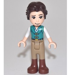 Flynn Rider - Dark Turquoise Vest, Thick Leg Hinge