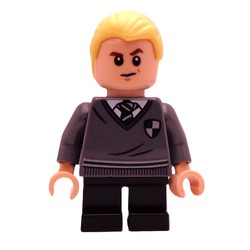Draco Malfoy, Slytherin Sweater with Crest, Short Black Legs