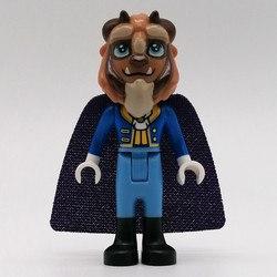Beast, Medium Blue Legs, Dark Purple Cape, Hair Bow