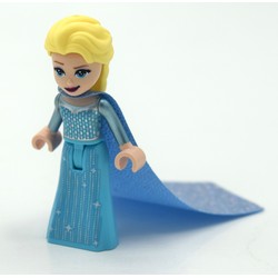 Elsa, Medium Azure Dress, Cape