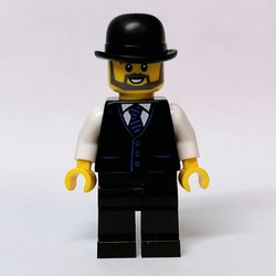 Black Suit, White Shirt, Black Hat