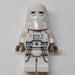 Snowtrooper, White Hips, Light Nougat Head, Grin