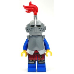 Knight, Woman, Chestplate, Helmet with Grille and Red Plume