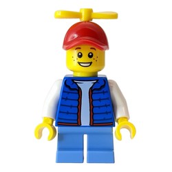 Billy McCloud - Blue Jacket, Red Cap with Propeller