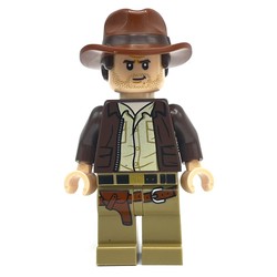 Indiana Jones in Dark Brown Jacket, Tan Shirt, Light Nougat Hands