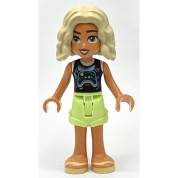 Nova - Black Top, Bright Light Yellow Shorts