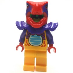 Dinosaur Suit Guy, Bright Light Orange and Red