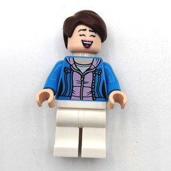 Soccer Fan, Dark Azure Jacket, Reddish Brown Hair