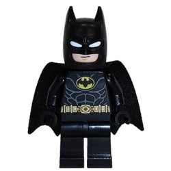 Batman, Black Suit, Black Cape and Cowl, Yellow Batman Logo, White Eyes (37157 Cape)