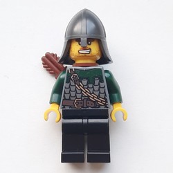 Dragon Knight, Archer, Dark Green, Helmet, Quiver (Pearl Titanium)