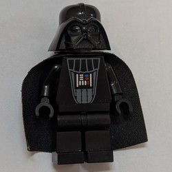 Darth Vader, Light Bluish Gray Skin, Scarred Right Cheek, Eyebrows