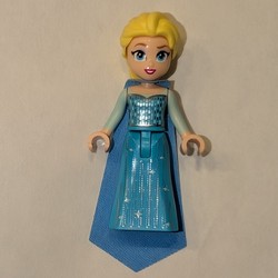 Elsa, Medium Azure Dress, Cape, Big Eyes
