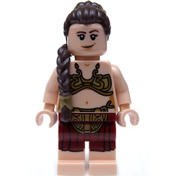 Princess Leia, Slave Outfit, Long Dark Brown Hair