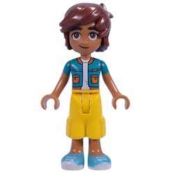 Leo - Dark Turquoise Jacket, Yellow Shorts