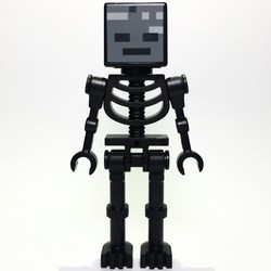 Wither Skeleton, Square Skull, Straight Arms (78132 Torso)