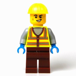 Mechanic, Vibrant Yellow Safety Vest and Helmet