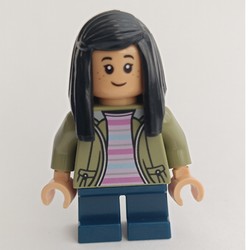 Cho Chang, Short Legs, Olive Green Jacket