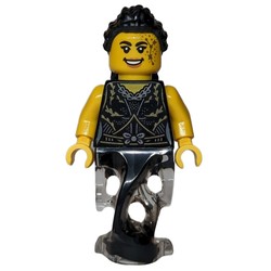 Woman, Black Dress, Ghost Legs