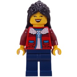 Mom, Red Torso, Dark Blue Legs, Black Hair