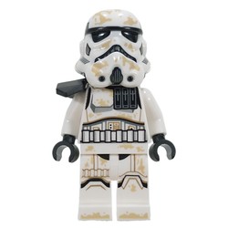 Sandtrooper, Black Pauldron, Sienna Brown Head