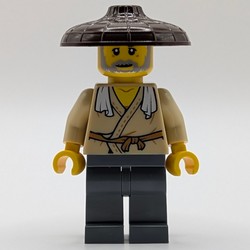 Tan Robes, Dark Bluish Grey Legs, Dark Brown Hat