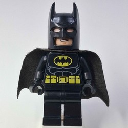 Batman, Black Suit, Black Cape and Cowl, Yellow Batman Logo (56630 Cape) (3626b Head), 55704 Cowl