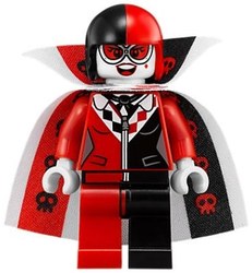 Harley Quinn in Cannon Ball Suit with Cape and Collar