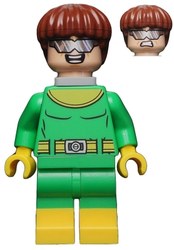 Dr. Octopus / Doc Ock in Bright Green and Yellow Outfit with No Tentacles