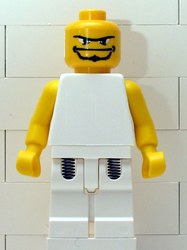Basketball Player, White Torso, White Legs 1