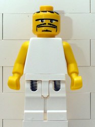 Basketball Player, White Torso, White Legs 3