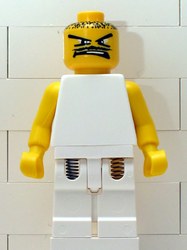 Basketball Player, White Torso, White Legs 4