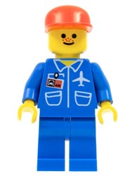 Pilot - Blue Torso, Blue Legs, Red Cap