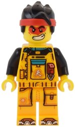 Monkie Kid, Bright Light Orange Jumpsuit