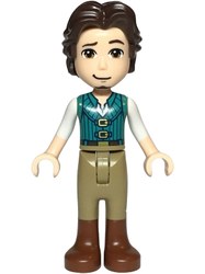 Flynn Rider - Dark Turquoise Vest, Thin Leg Hinge