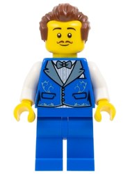 Blue Torso, Blue Legs, Reddish Brown Hair